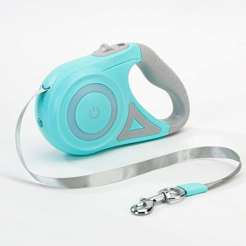 Dog Leash Retractable Leash And Dog Collar Spotlight Automatic Pet Dog Cat Traction Rope For Small Medium Dogs Pet Product AekCraft