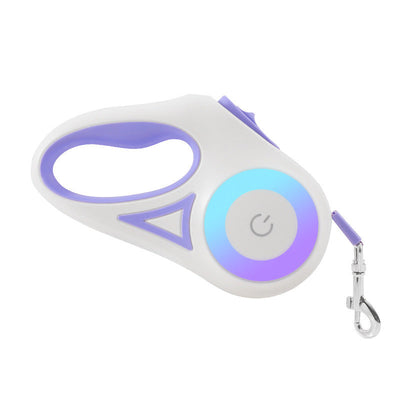 Dog Leash Retractable Leash And Dog Collar Spotlight Automatic Pet Dog Cat Traction Rope For Small Medium Dogs Pet Product AekCraft