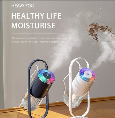 Magic Shadow USB Air Humidifier For Home With Projection Night Lights Ultrasonic Car Mist Maker Mini Office Air Purifier AekCraft