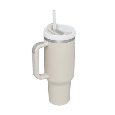 40 Oz Tumbler With Handle Straw Insulated, Stainless Steel Spill Proof Vacuum Coffee Cup Tumbler With Lid Tapered Mug Gifts For Valentine Lover Suitable For Car Gym Office Travel AekCraft