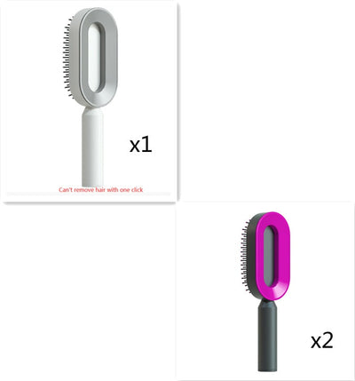 Self-Cleaning Hairbrush for Women AekCraft