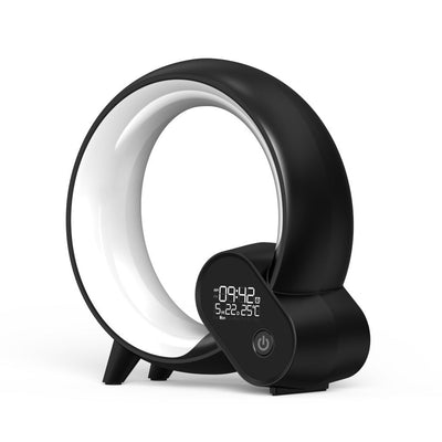 Creative Q Light Analog Sunrise Digital Display Alarm Clock Bluetooth Audio Intelligent Wake-up Q Colorful Atmosphere Light AekCraft