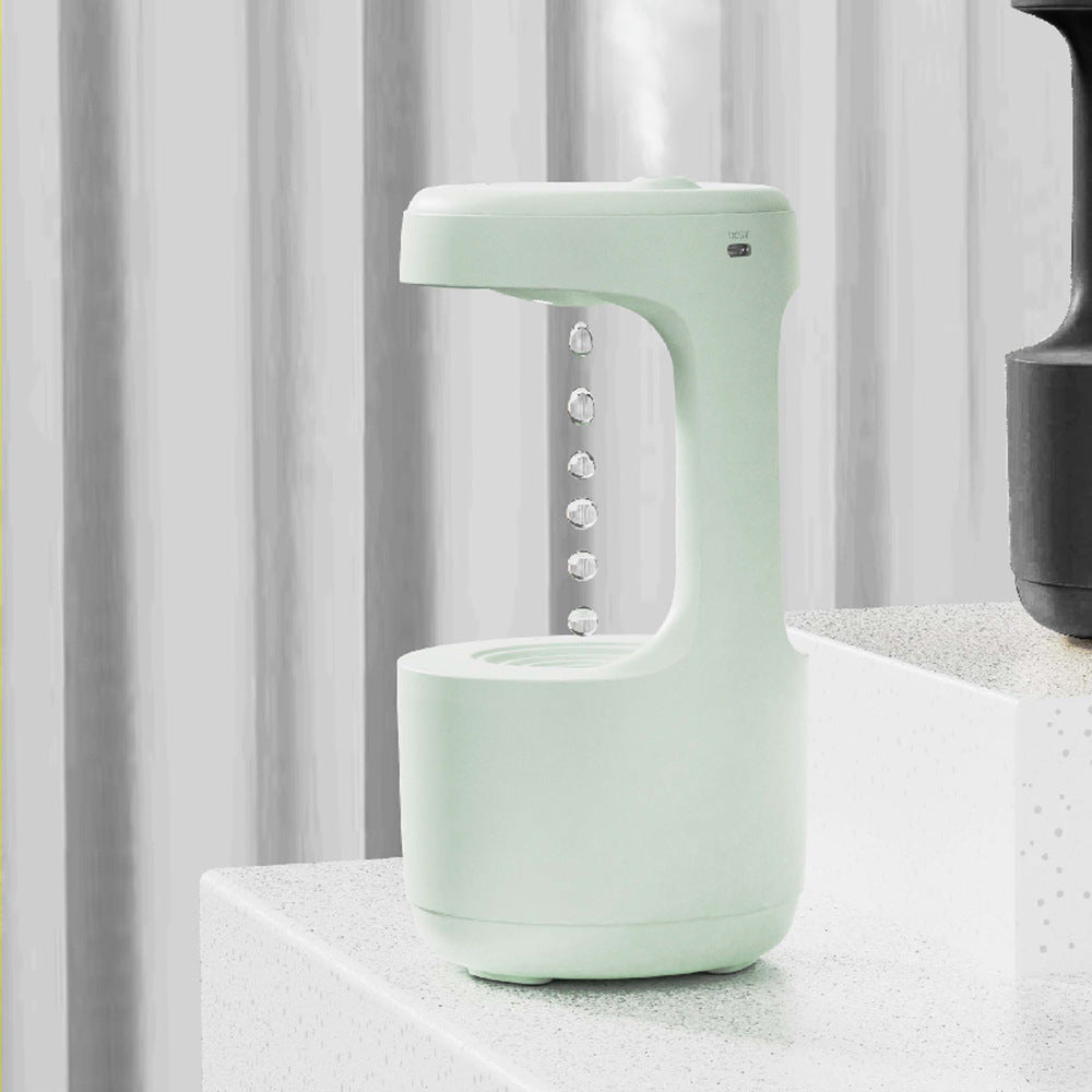 Bedroom Anti-Gravity Humidifier With Clock Water Drop Backflow Aroma Diffuser Large Capacity Office Bedroom Mute Heavy Fog Household Sprayer AekCraft