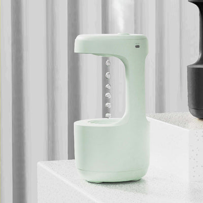 Bedroom Anti-Gravity Humidifier With Clock Water Drop Backflow Aroma Diffuser Large Capacity Office Bedroom Mute Heavy Fog Household Sprayer AekCraft