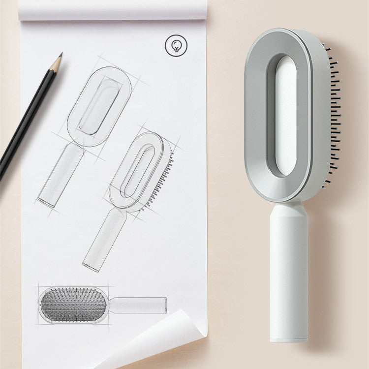 Self-Cleaning Hairbrush for Women AekCraft