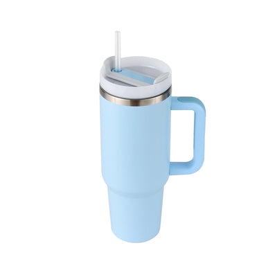 40 Oz Tumbler With Handle Straw Insulated, Stainless Steel Spill Proof Vacuum Coffee Cup Tumbler With Lid Tapered Mug Gifts For Valentine Lover Suitable For Car Gym Office Travel AekCraft
