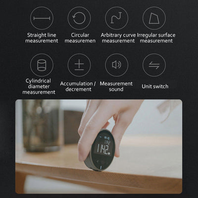 Distance Measuring Instrument Electronic Measuring Ruler Tape Measure High Definition Digital LCD High Precision Electronic Measuring Ruler Tool AekCraft
