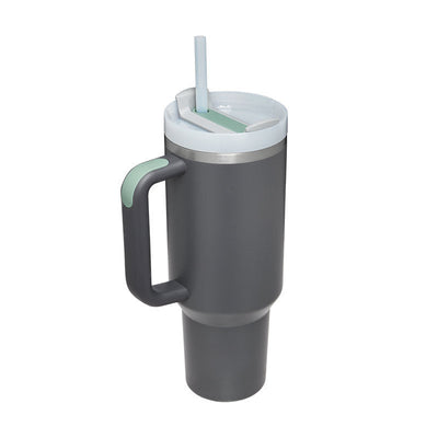 40 Oz Tumbler With Handle Straw Insulated, Stainless Steel Spill Proof Vacuum Coffee Cup Tumbler With Lid Tapered Mug Gifts For Valentine Lover Suitable For Car Gym Office Travel AekCraft