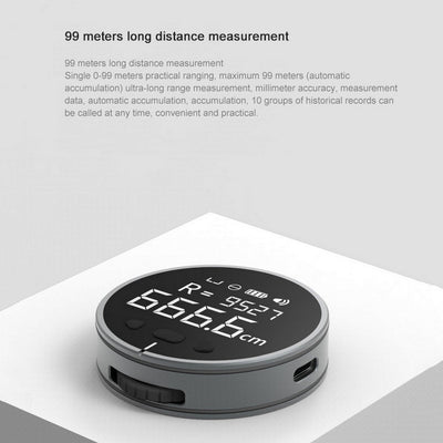 Distance Measuring Instrument Electronic Measuring Ruler Tape Measure High Definition Digital LCD High Precision Electronic Measuring Ruler Tool AekCraft