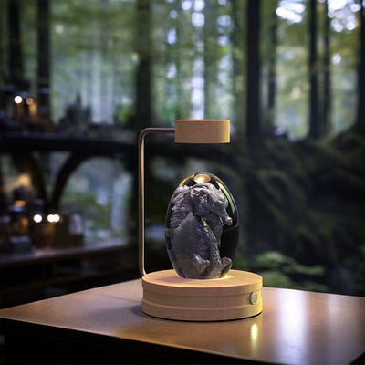 Crystal Ball Cosmic Dinosaur Indoor Night Light USB Power Warm Bedside Light Birthday Gift Night Lamp AekCraft