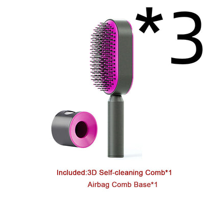 Self-Cleaning Hairbrush for Women AekCraft