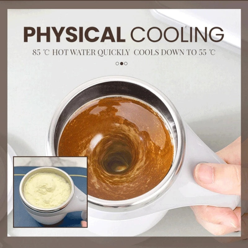 Rechargeable Model Automatic Stirring Cup Coffee Cup High Value Electric Stirring Cup Lazy Milkshake Rotating Magnetic Water Cup AekCraft