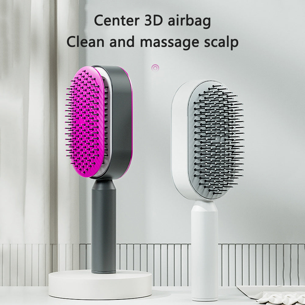 Self-Cleaning Hairbrush for Women AekCraft