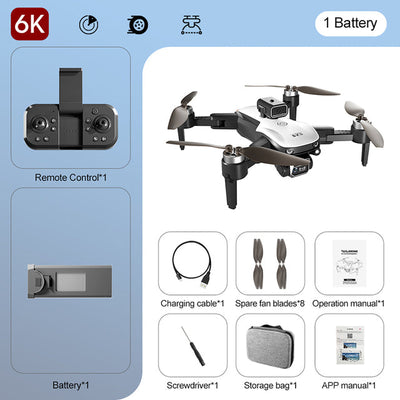 Brushless Motor S2S Folding Drone Obstacle Avoidance Optical Flow Hovering Quadcopter Electric Lens Remote Control Aircraft AekCraft