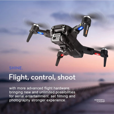 Brushless Motor S2S Folding Drone Obstacle Avoidance Optical Flow Hovering Quadcopter Electric Lens Remote Control Aircraft AekCraft
