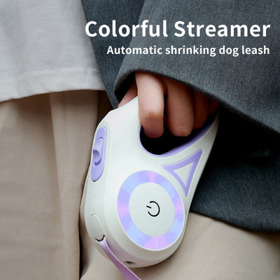 Dog Leash Retractable Leash And Dog Collar Spotlight Automatic Pet Dog Cat Traction Rope For Small Medium Dogs Pet Product AekCraft