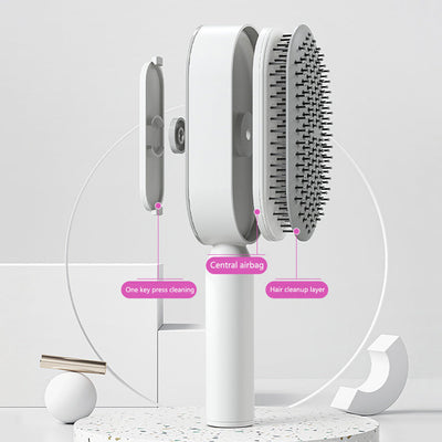 Self-Cleaning Hairbrush for Women AekCraft
