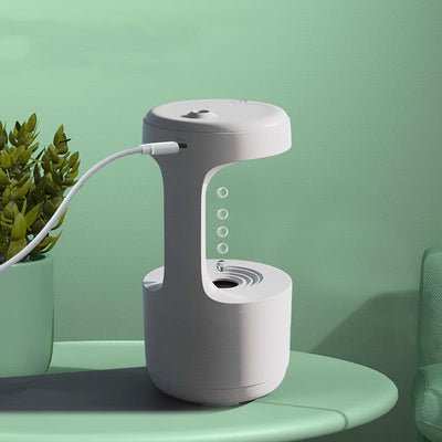 Bedroom Anti-Gravity Humidifier With Clock Water Drop Backflow Aroma Diffuser Large Capacity Office Bedroom Mute Heavy Fog Household Sprayer AekCraft