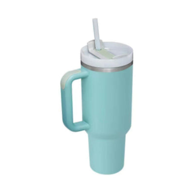 40 Oz Tumbler With Handle Straw Insulated, Stainless Steel Spill Proof Vacuum Coffee Cup Tumbler With Lid Tapered Mug Gifts For Valentine Lover Suitable For Car Gym Office Travel AekCraft
