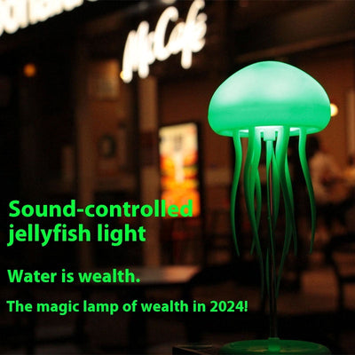Jellyfish Mood Lamp LED Jellyfish Night Light Portable Jellyfish Lamp Jellyfish Decorations Smart Table Lamp For Bedside Desk AekCraft