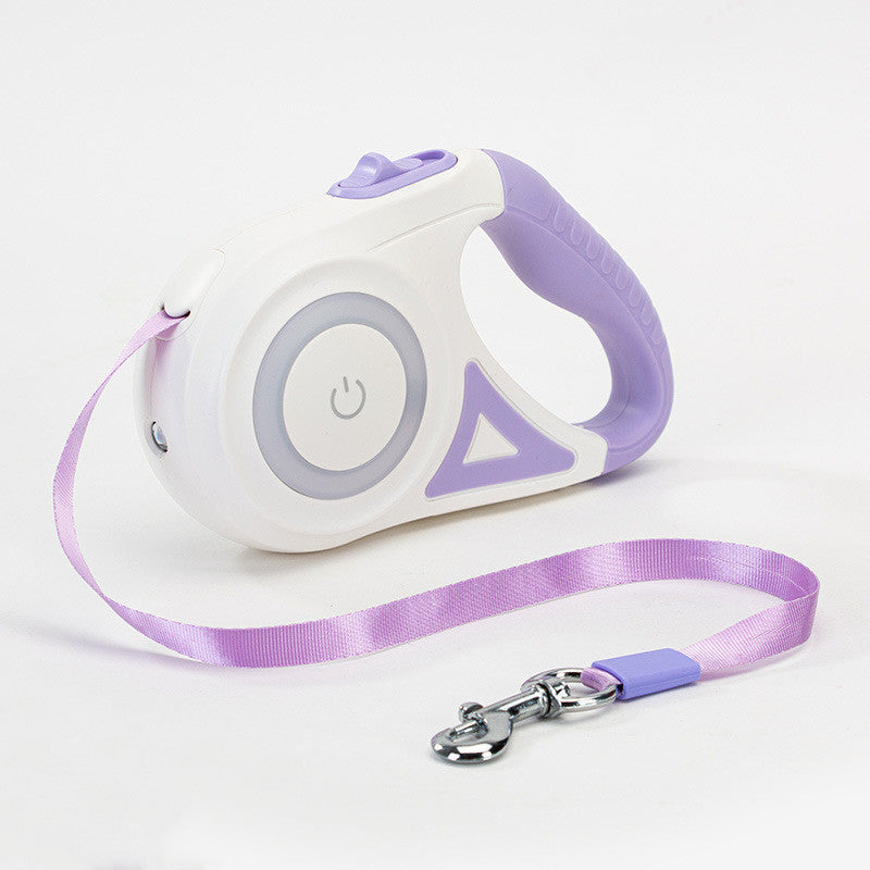 Dog Leash Retractable Leash And Dog Collar Spotlight Automatic Pet Dog Cat Traction Rope For Small Medium Dogs Pet Product AekCraft