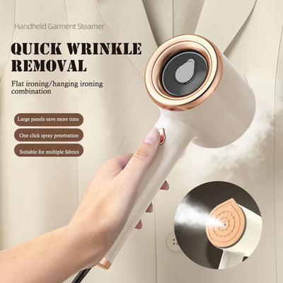 Mini Portable Handheld Garment Steamer Fabric Steam Iron For Clothes Travel Home Appliances Vertical US Plug Ironing Machine AekCraft