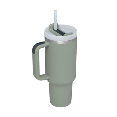 40 Oz Tumbler With Handle Straw Insulated, Stainless Steel Spill Proof Vacuum Coffee Cup Tumbler With Lid Tapered Mug Gifts For Valentine Lover Suitable For Car Gym Office Travel AekCraft