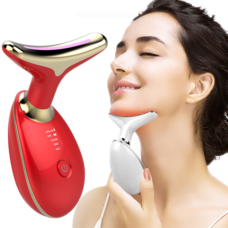 EMS Thermal Neck Lifting And Tighten Massager Electric Microcurrent Wrinkle Remover AekCraft